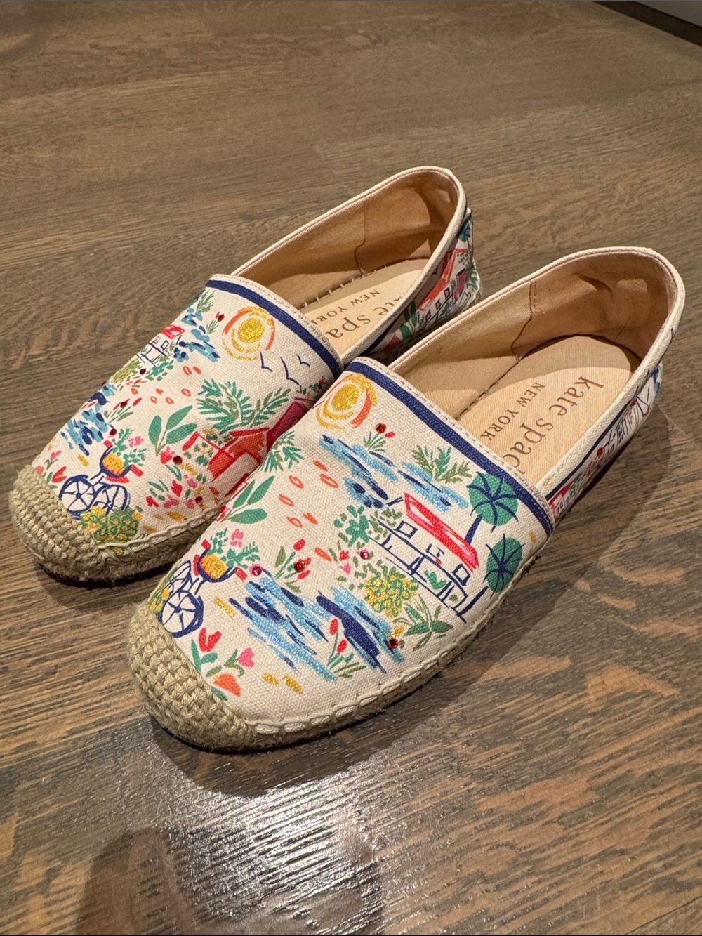 Kate Spade New York Floral Canvas Espadrilles - Multicolor